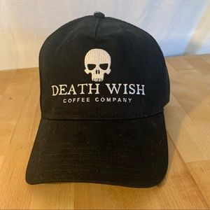 Death Wish Coffee embroidered trucker hat